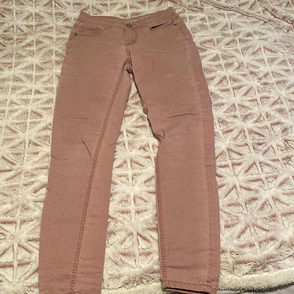 size 3 vanilla star light pink skinny jeans